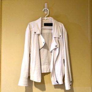 White Linen-Style Jacket